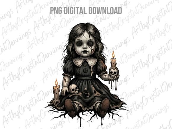 Download Spooky Gothic Creepy Doll PNG - Png Collection