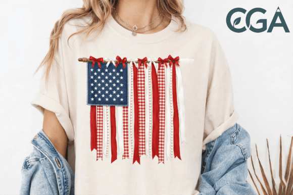 Download Patriotic Ribbon Garland American PNG - Png Collection