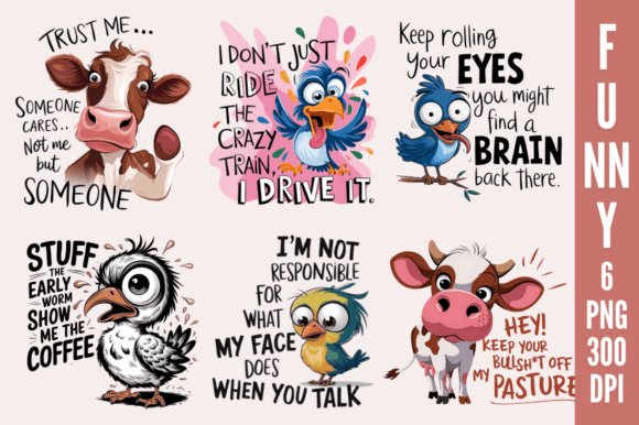 Download Funny Sublimation Bundle, Funny Animal - Sublimation Collection
