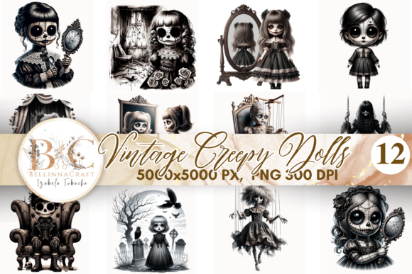 Download Vintage Creepy Dolls Clipart PNG - Png Collection