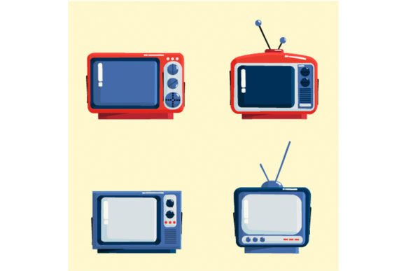 Download Retro Television Set Illustration - Illustration Collection