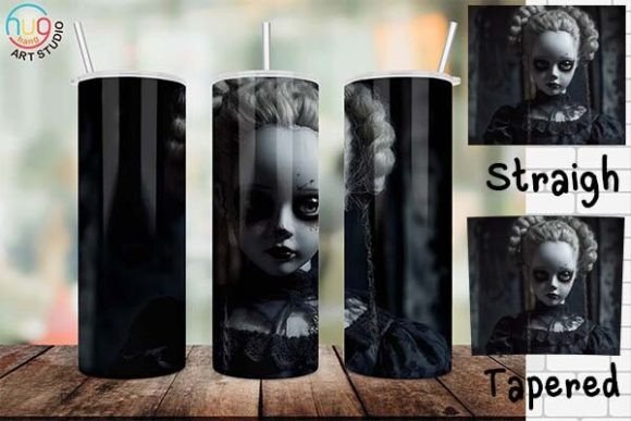 Download Halloween Scary Doll Tumbler,Creepy Doll - Premium Resources