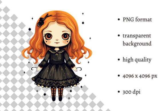 Download Cute Halloween Doll PNG Clipart - Png Collection