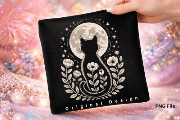 Download Moon Night Gothic Halloween Cat PNG - Png Collection