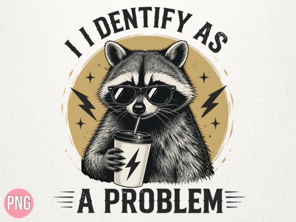 Download Funny Raccoon Coffee Mug Shirt PNG - Png Collection