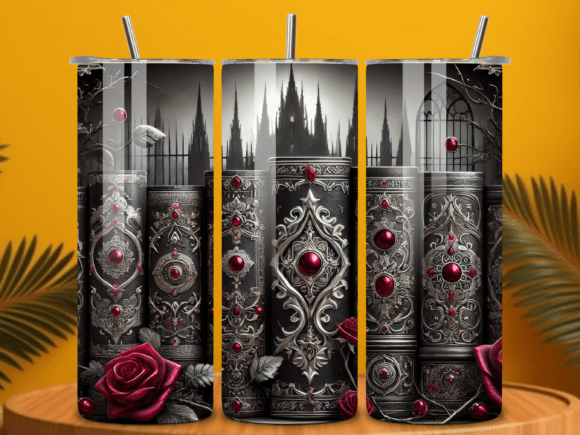 Download Gothic Book Lover Tumbler Wrap PNG - Png Collection