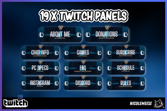Download Lol Twitch Panels Streaming Overlays - Panel Collection