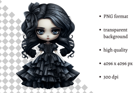Download Spooky Gothic Doll PNG Clipart - Png Collection
