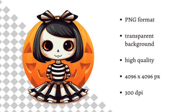 Download Cute Halloween Doll PNG Clipart - Png Collection