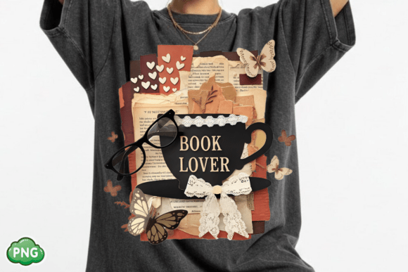 Download Retro Book Lover PNG, Coquette Book Nerd - Premium Resources