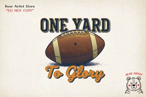 Download One Yard to Glory, Retro Football PNG - Png Collection
