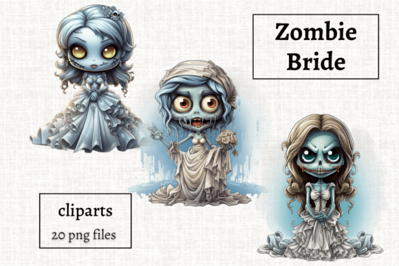Download Halloween Zombie Bride Clipart 20 PNGs - Png Collection