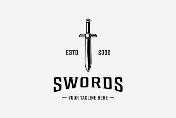 Download Sword Logo Vintage Vector Illustration - Illustration Collection