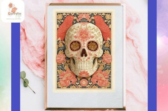 Download Sugar Skull Raven Womens Gothic Png - Png Collection
