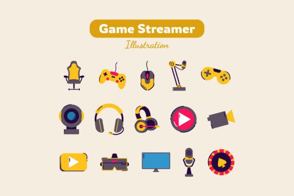 Download Game Streamer Illustration - Illustration Collection