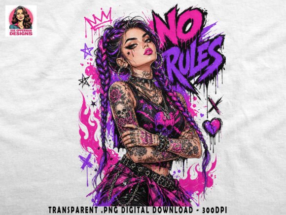 Download No Rules Punk Girl | Gothic PNG - Png Collection
