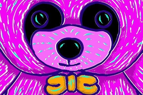 Download Hand Drawn Cute Panda Doll Illustration - Illustration Collection