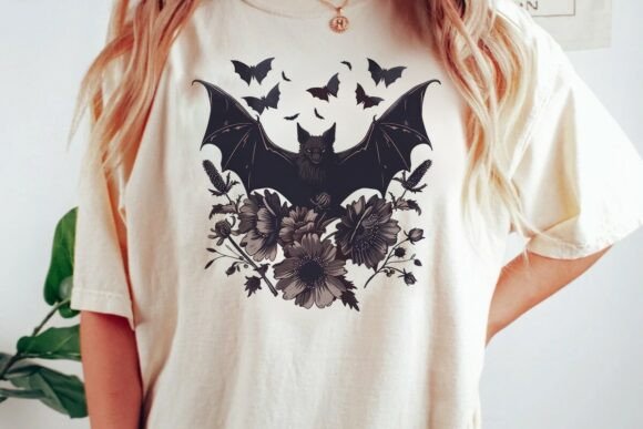 Download Gothic Bat Flowers Dark Aesthetic Png - Png Collection