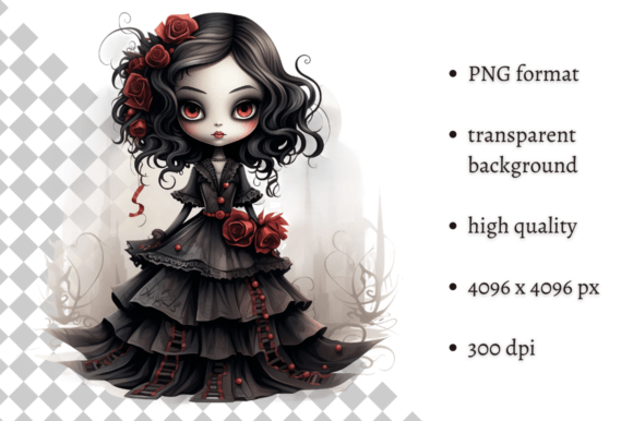 Download Spooky Gothic Doll PNG Clipart - Png Collection