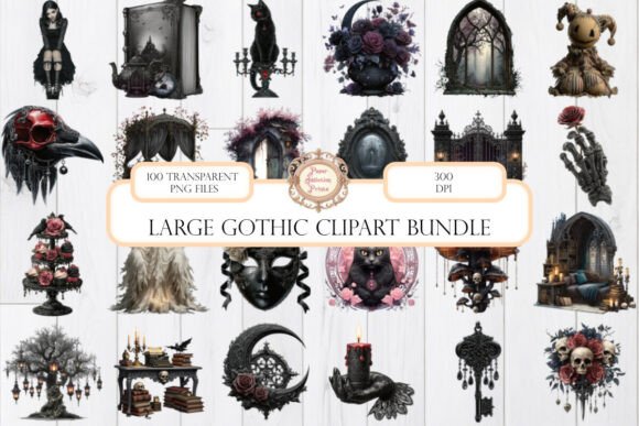 Download Large Gothic Clipart Bundle 100 PNG - Png Collection