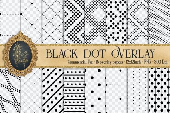 Download Seamless Black Polka Dot Overlay PNG - Png Collection