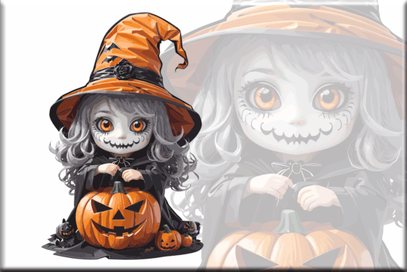 Download Cute Enchanted Witch Doll Mystic PNG SVG - Png Collection