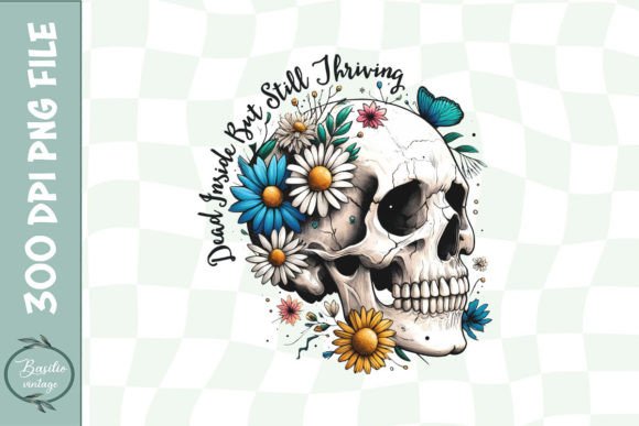 Download Dead Inside but Still Thriving Skull PNG - Png Collection