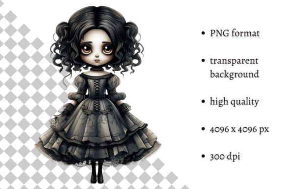 Download Spooky Gothic Doll PNG Clipart - Png Collection