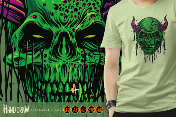 Download Zombie Evil Skull Halloween Illustration - Illustration Collection
