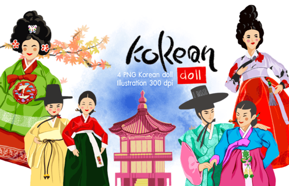 Download Korean Doll Illustration - Illustration Collection