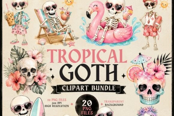 Download Tropical Goth Clipart Bundle | 20 PNG - Png Collection