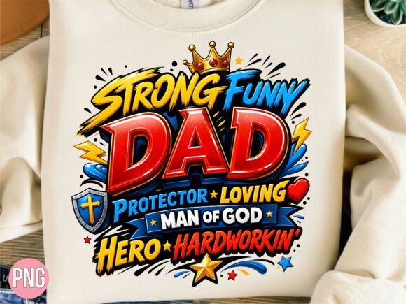 Download Strong Hero Dad Graphic Father's Day PNG - Png Collection