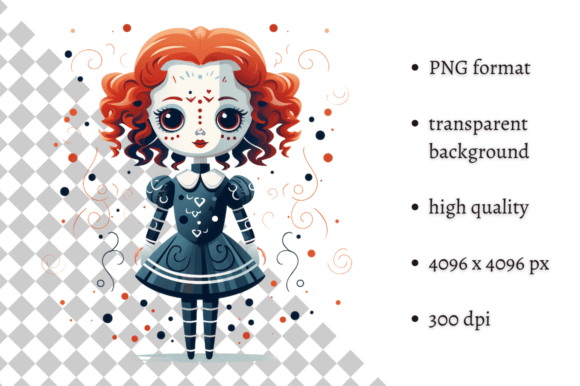 Download Cute Halloween Doll PNG Clipart - Png Collection