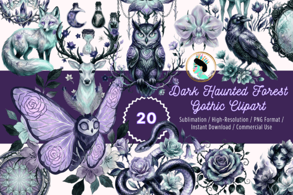 Download Dark Academia Gothic Clipart PNG Bundle - Png Collection