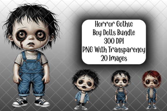 Download Horror Gothic Boy Dolls PNG Bundle - Png Collection