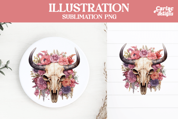 Download Western Skull Sublimation Design - Sublimation Collection