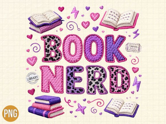 Download : Crochet Reading Book Nerd PNG T-SHIRT - Nerd Collection
