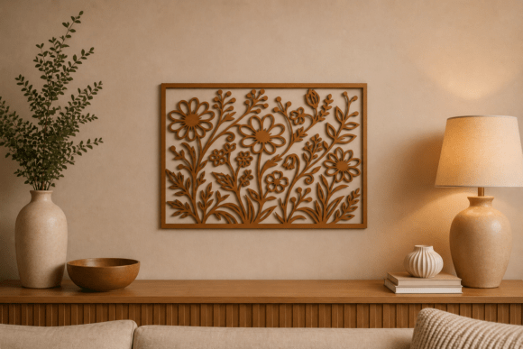 Download Floral Wall Panel SVG Laser Cut File - Panel Collection
