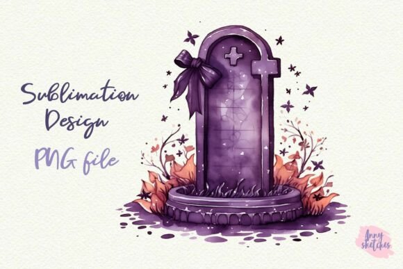 Download Purple Coquette Grave Clipart Gothic PNG - Png Collection