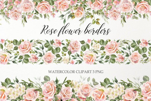 Download Watercolor Floral Seamless Border PNG - Png Collection