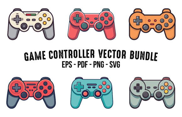 Download Gamepad Console Illustration Clipart Set - Illustration Collection