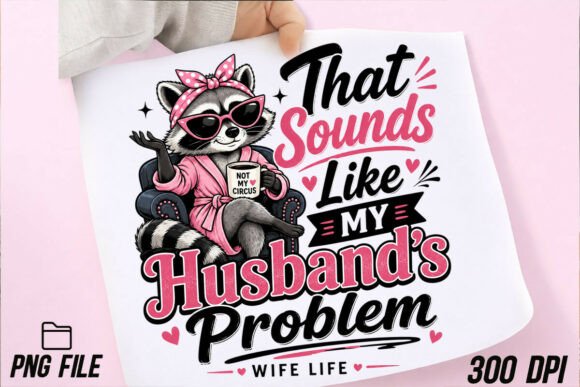 Download Funny Married Raccoon PNG, Wife Tshier - Png Collection