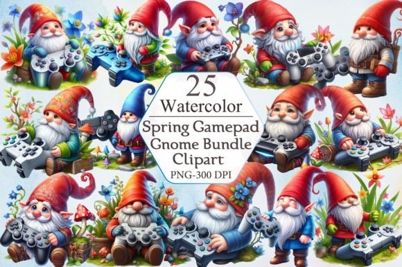 Download Spring Gamepad Gnome Sublimation Clipart - Sublimation Collection