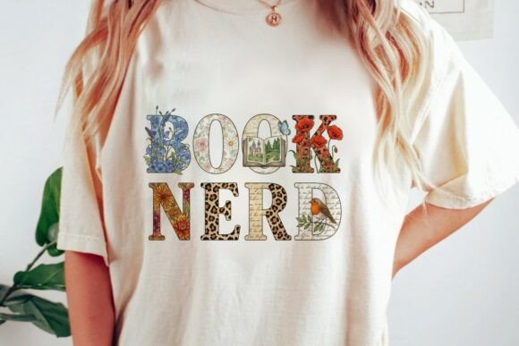 Download Vintage Floral Leopard Book Nerd Png - Nerd Collection