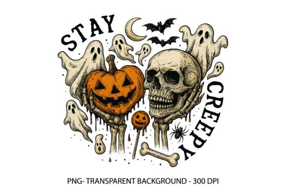 Download Stay Creepy PNG Halloween Dripping Heart - Png Collection