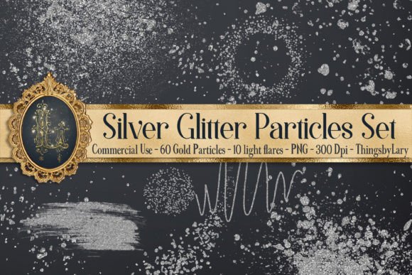 Download Silver Glitter Particles PNG Overlay - Png Collection