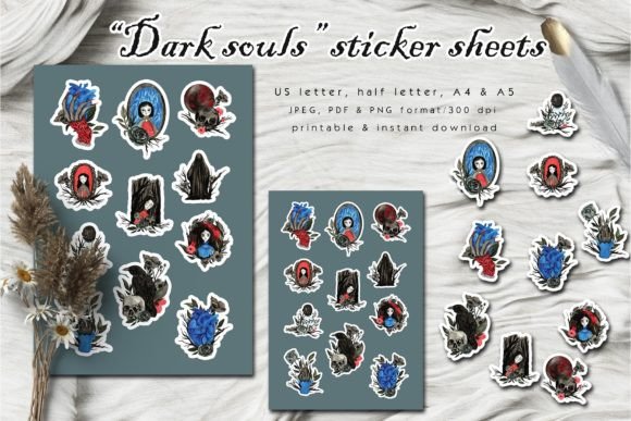 Download Gothic Illustration Stickers - Illustration Collection