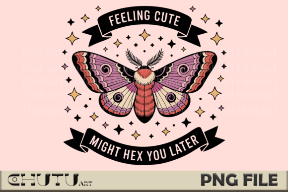 Download Hexy Moth PNG - Cute Gothic Design - Png Collection