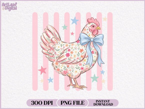 Download Preppy Floral Chicken Coquette PNG - Png Collection