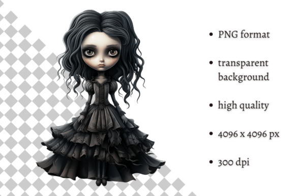 Download Spooky Gothic Doll PNG Clipart - Png Collection